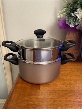 Farberware 3 Quart Stainless Steel Pot Steamer & Lid STACK ‘N STEAM Cooking Set